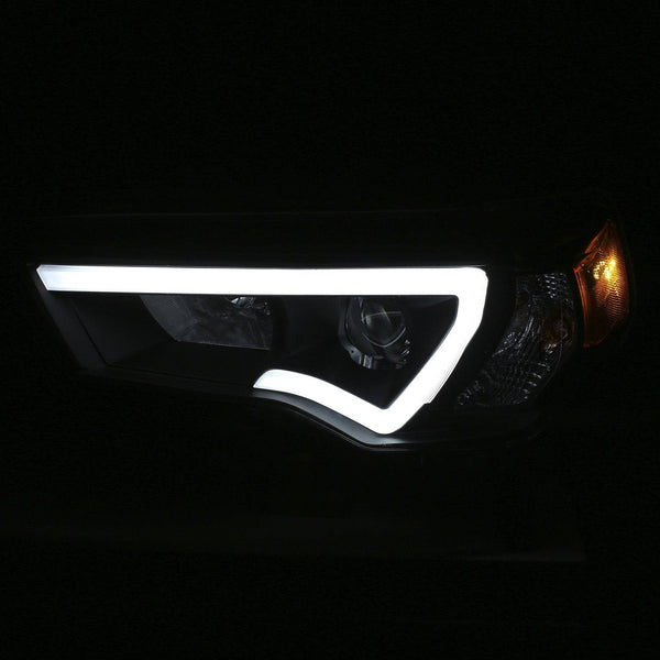 Anzo Black Plank Style Projector Headlights - 2024-2014 Toyota 4Runner  (111416)