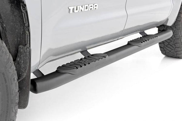 Rough Country Oval Nerf Steps | 2007-2021 Toyota Tundra w/Crew Cab (21009)