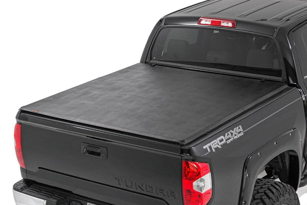 Rough Country Soft Tri-Fold Bed Cover | 2022-2024 Toyota Tundra ...