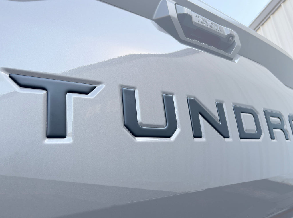 Tufskinz Tailgate Tundra Letter Inserts - Toyota OE Colors | 2022-2024  Toyota Tundra