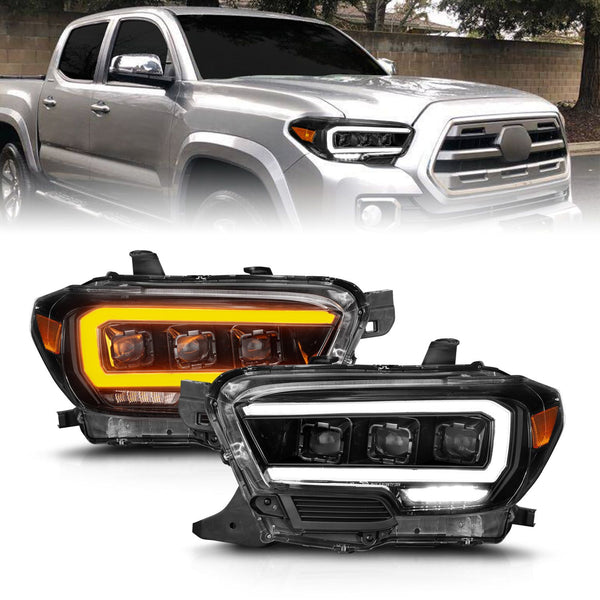 Anzo Full LED Projector Headlights w/Light Bar Sequential and ...