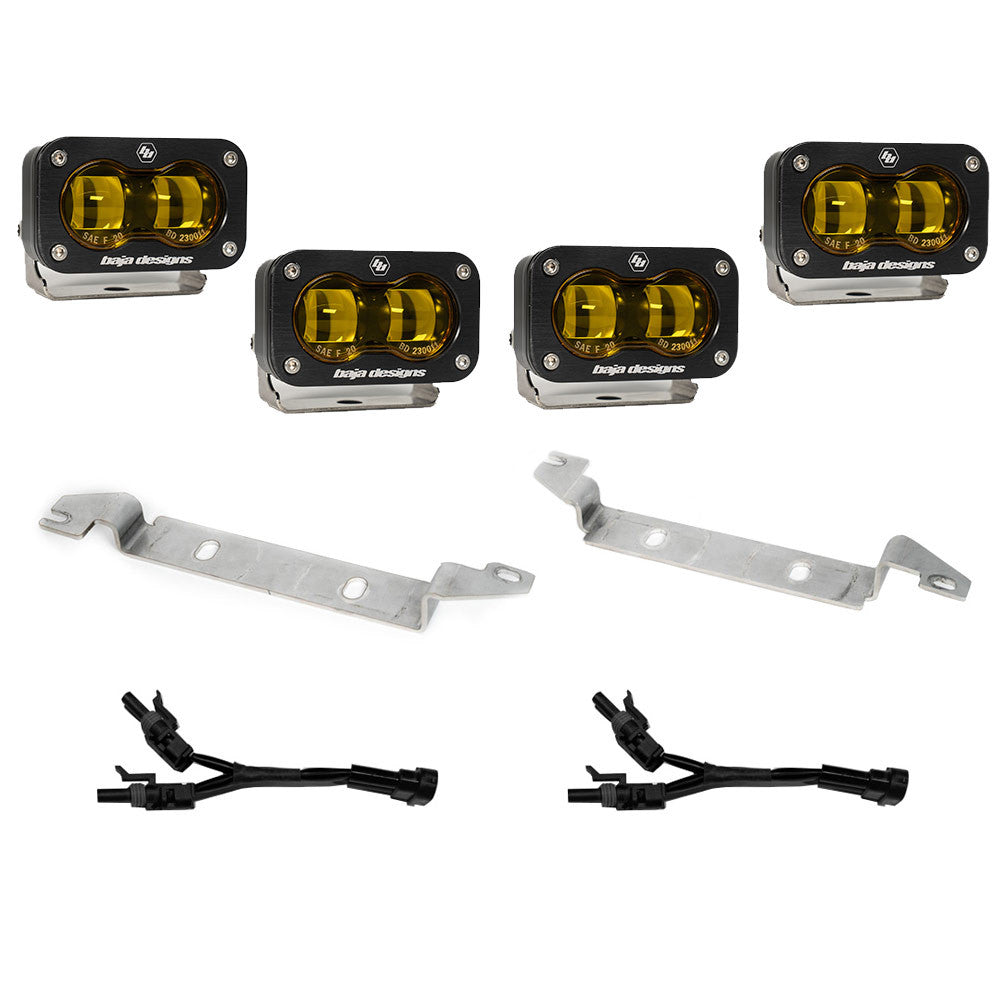 Baja Designs S2 SAE OEM Fog Light Replacement Kit - Amber Baja Designs S2 SAE OEM Fog Light Replacement Kit - Amber