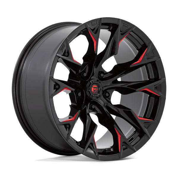 Fuel Hurricane Wheels Gloss Black Milled w/ Candy Red D823 | 2022-2025 ...