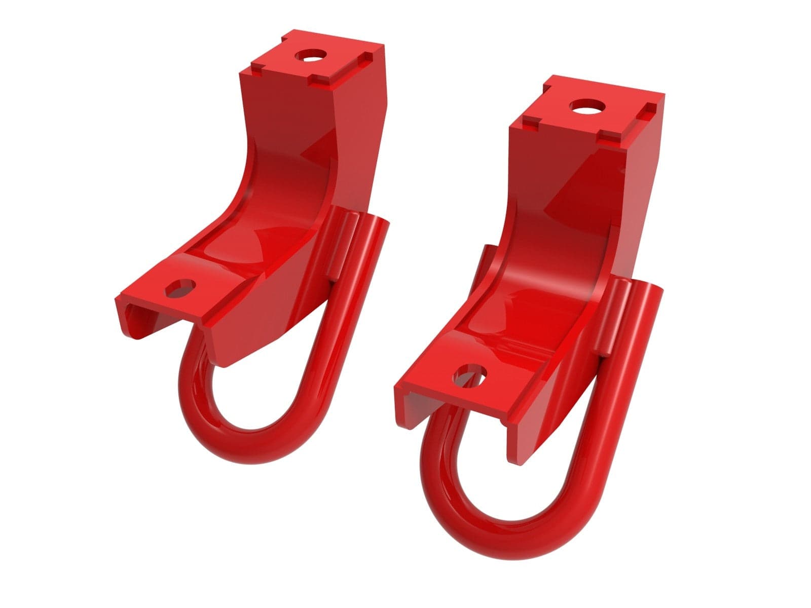 aFe Control Front Tow Hooks Red, 2022-2024 Toyota Tundra