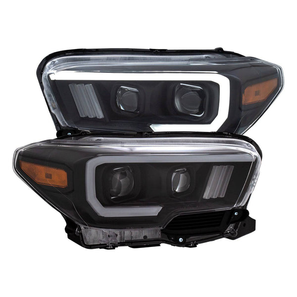 Anzo Black Plank Style Switchback Project Headlights - 2023-2016 Toyota ...