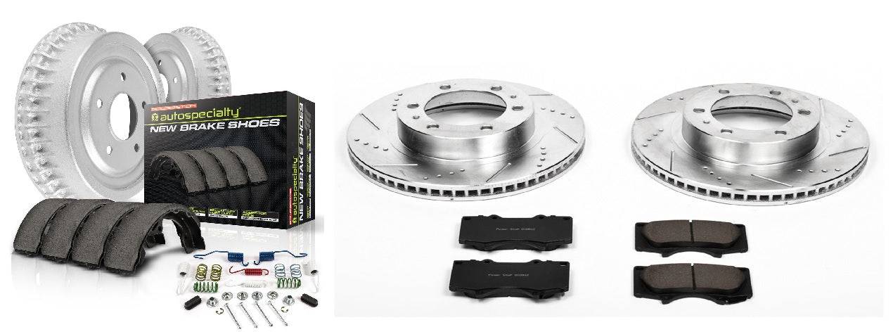 PowerStop Z23 Front and Rear Brake Kit Pads Rotors and Drums