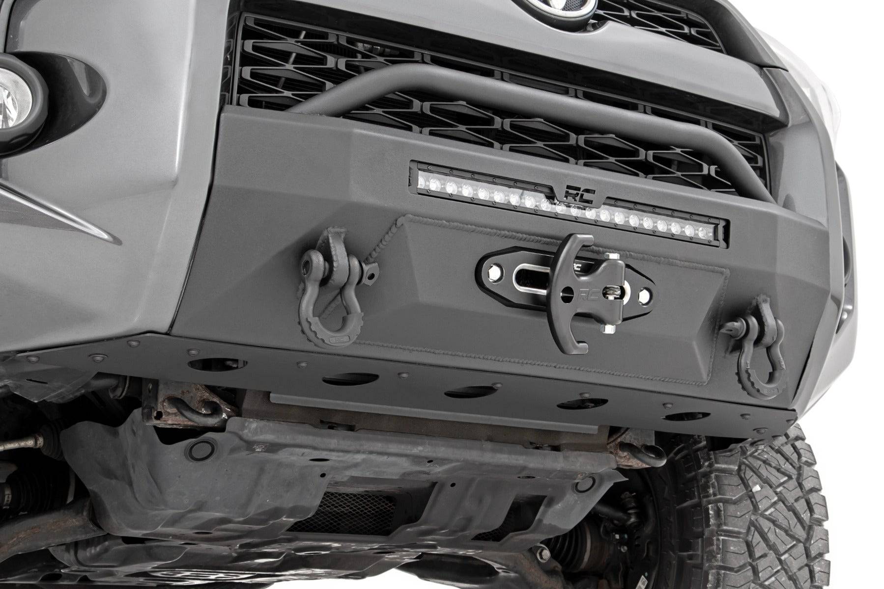 For 2010-2021 Toyota 4runner Front Bumper W/Winch Plate & Light